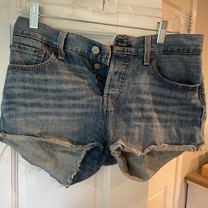 Levi’s High Waisted Denim Shorts